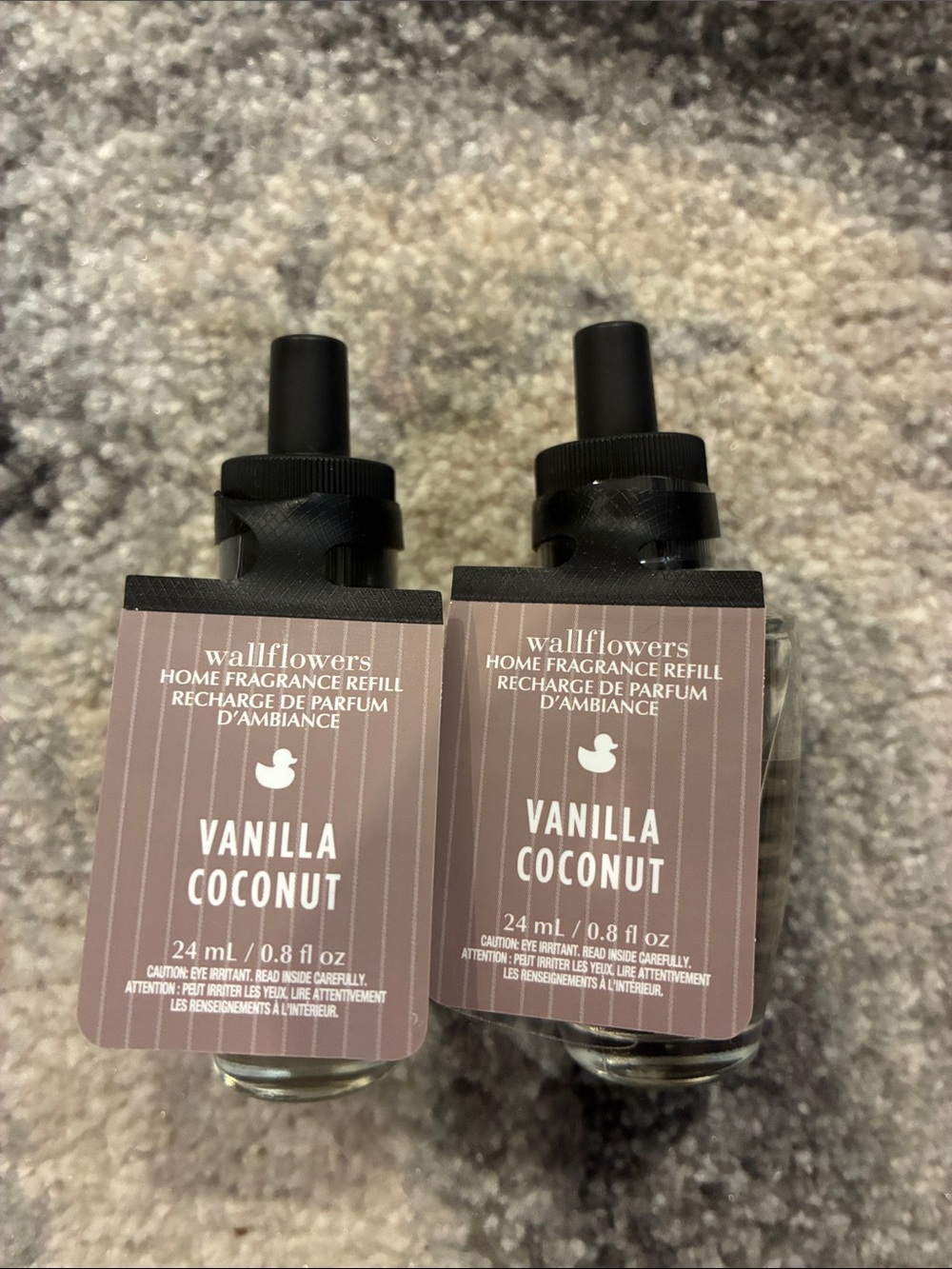 2 Bath & Body Works Vanilla Coconut Wallflower Refills Set NWT
